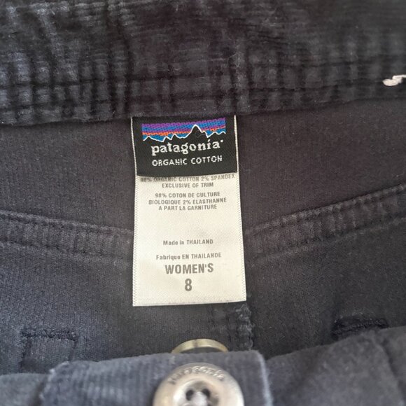 Vintage Patagonia Corduroy Skirt Women's 8 Raven Outdoor Gorpcore Hiking Y2K - Picture 4 of 12
